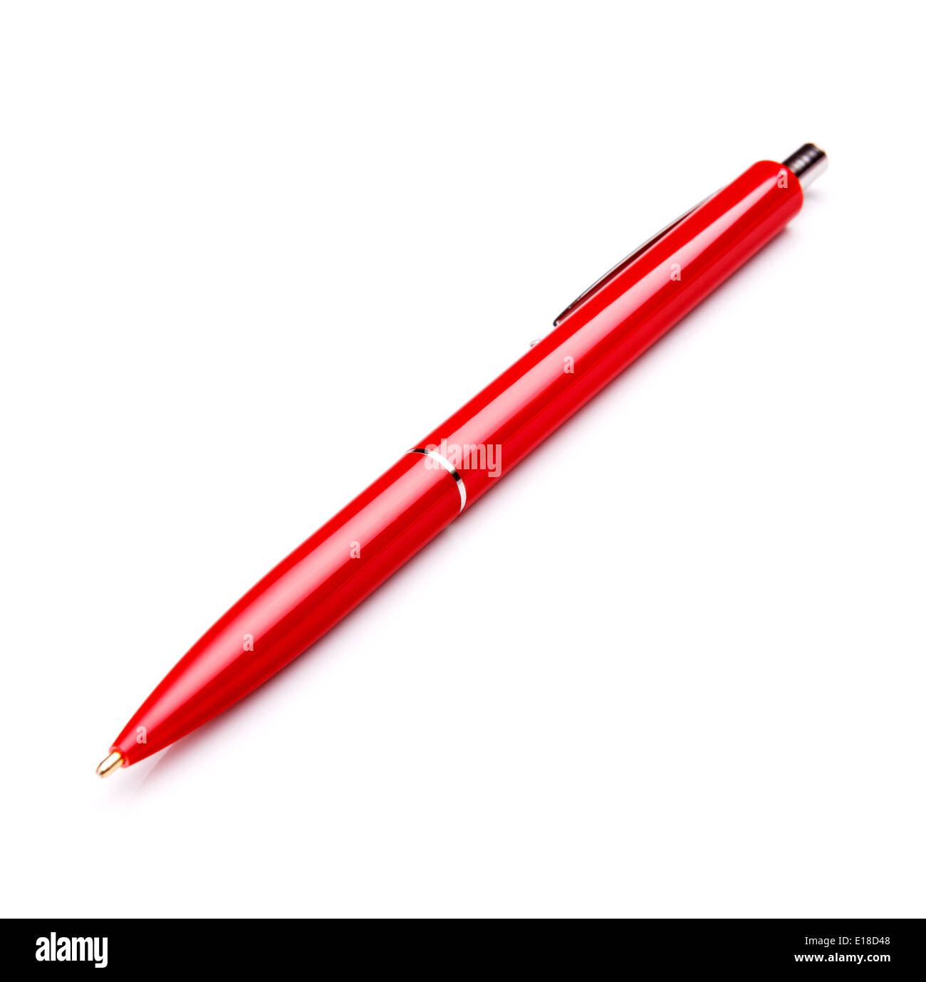 Ballpoint pen isolated on white background cutout Stock Photo - Alamy