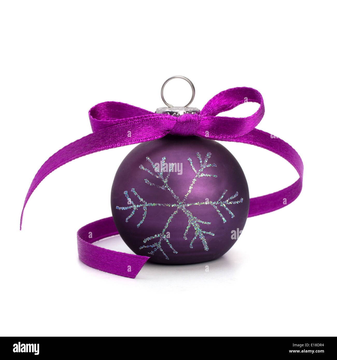 Christmas ball isolated on white background Stock Photo - Alamy