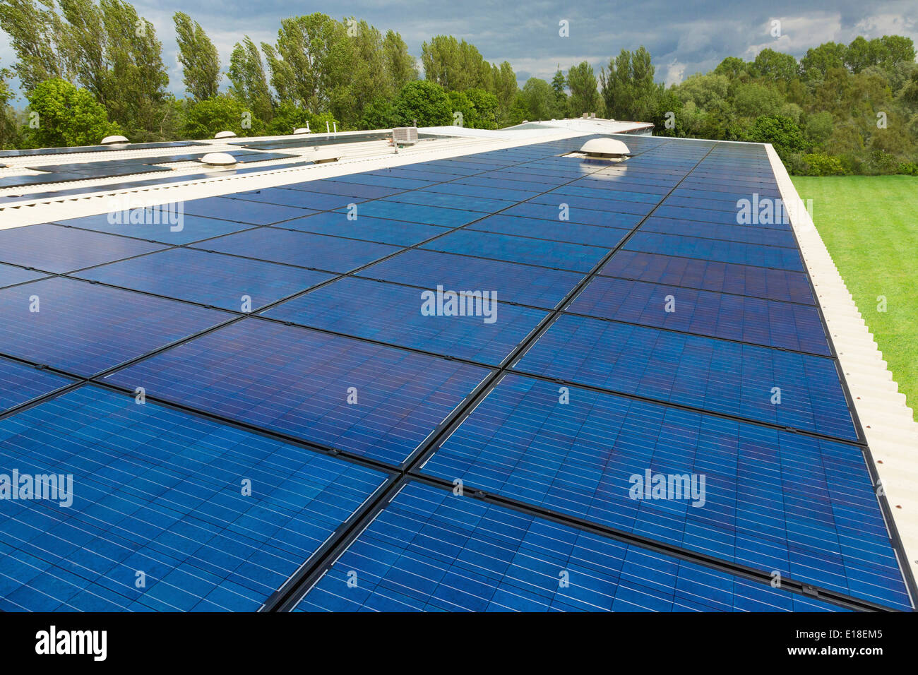 photovoltaic solar panels installed on a roof Stock Photo Alamy