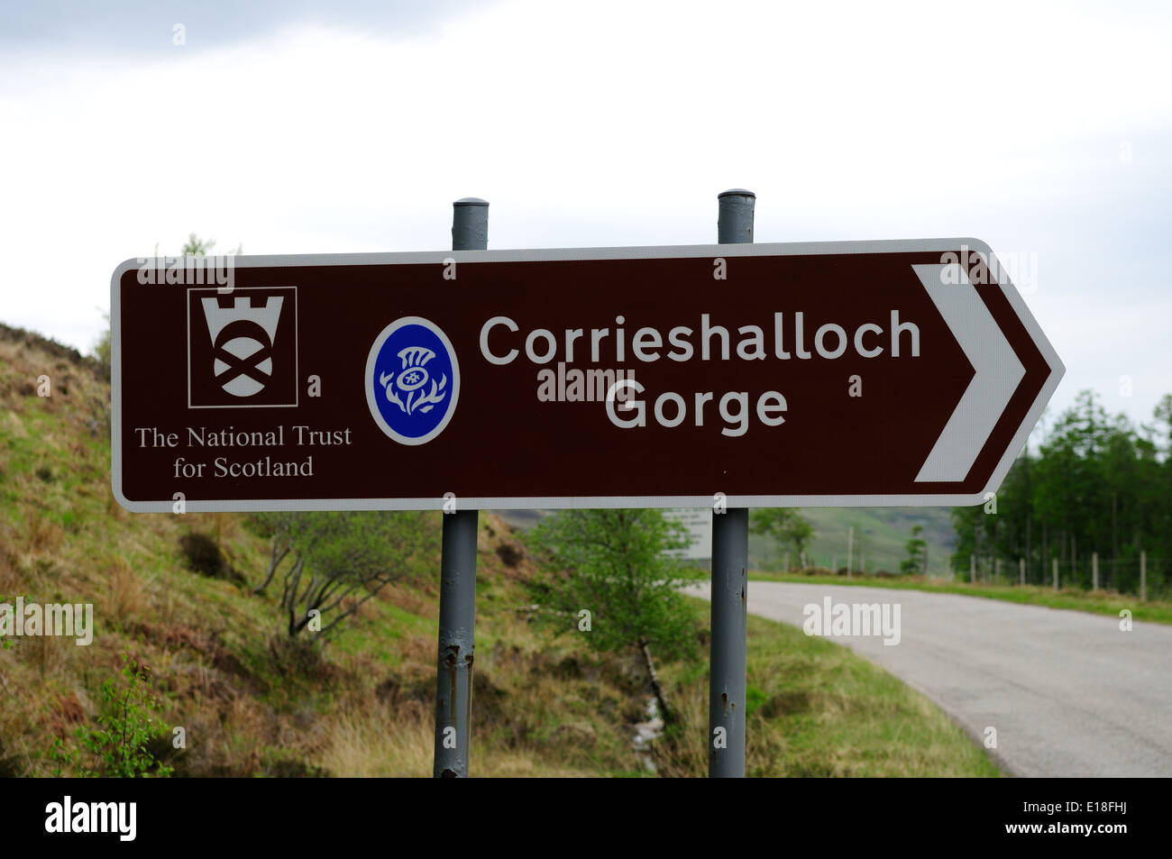 Corrieshalloch Gorge ,Ullapool,Scotland . Stock Photo