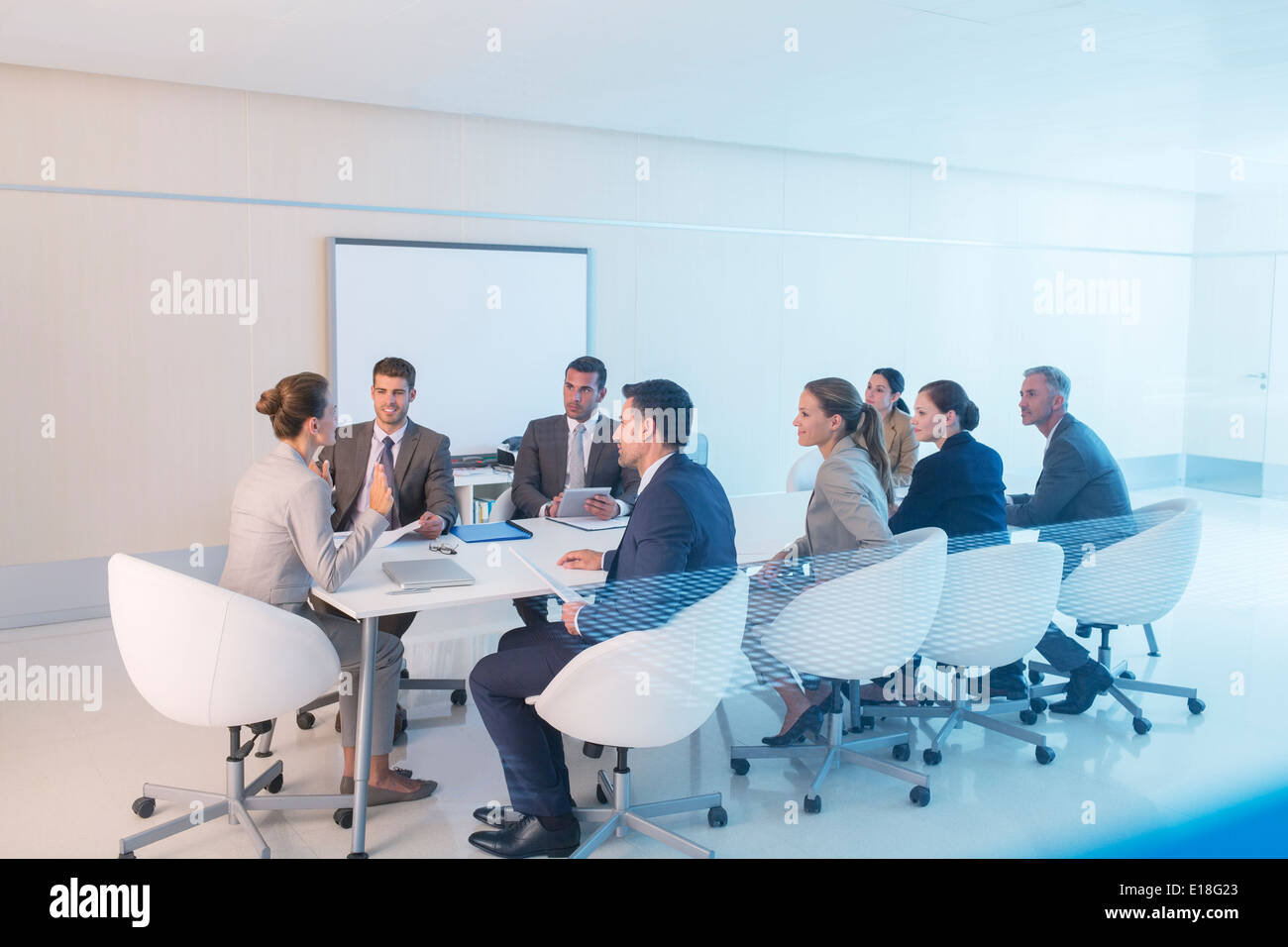 Business people meeting in conference room Stock Photo