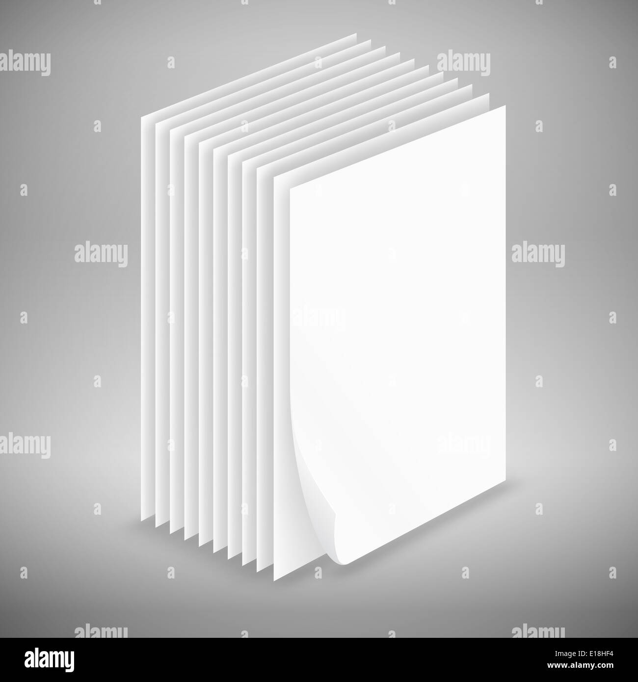 Paper sheet icons Stock Photo Alamy