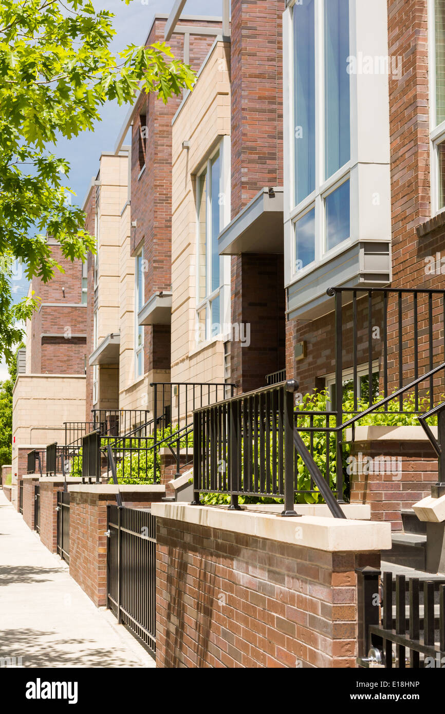 Contemporary townhomes in downtown Denver, Colorado Stock Photo Alamy