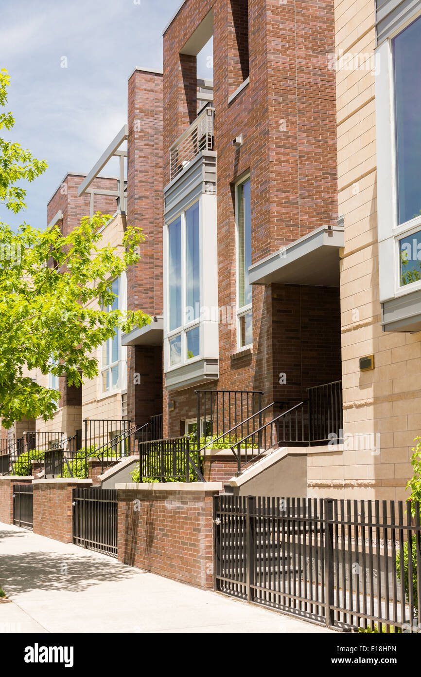 Contemporary townhomes in downtown Denver, Colorado Stock Photo Alamy
