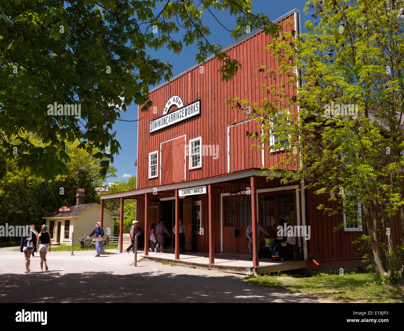 Black Creek Pioneer Village heritage museum in Toronto, Ontario, Canada. Stock Photo