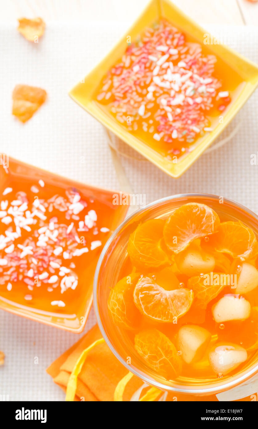 Tasty fruit jelly slices hi-res stock photography and images - Alamy