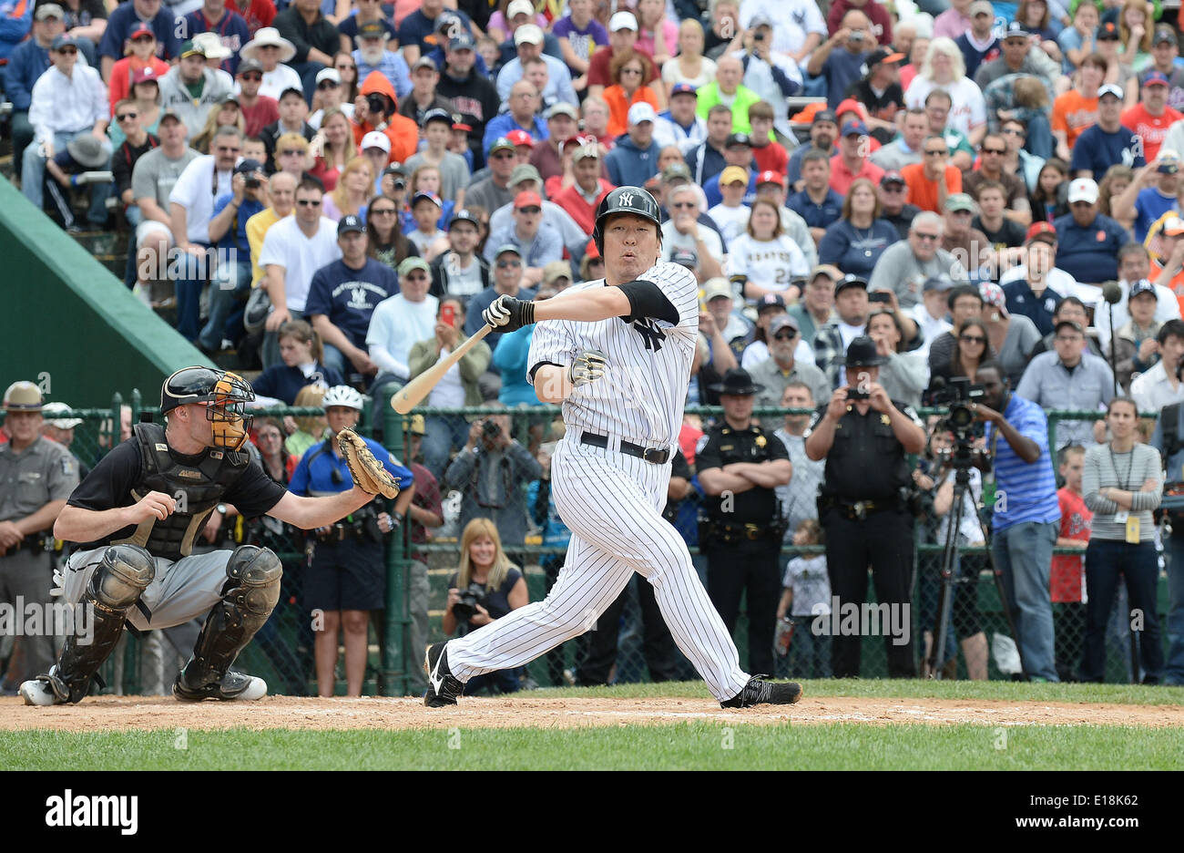 Cooperstown, New York, USA. 24th May, 2014. Hideki Matsui (Yankees) MLB