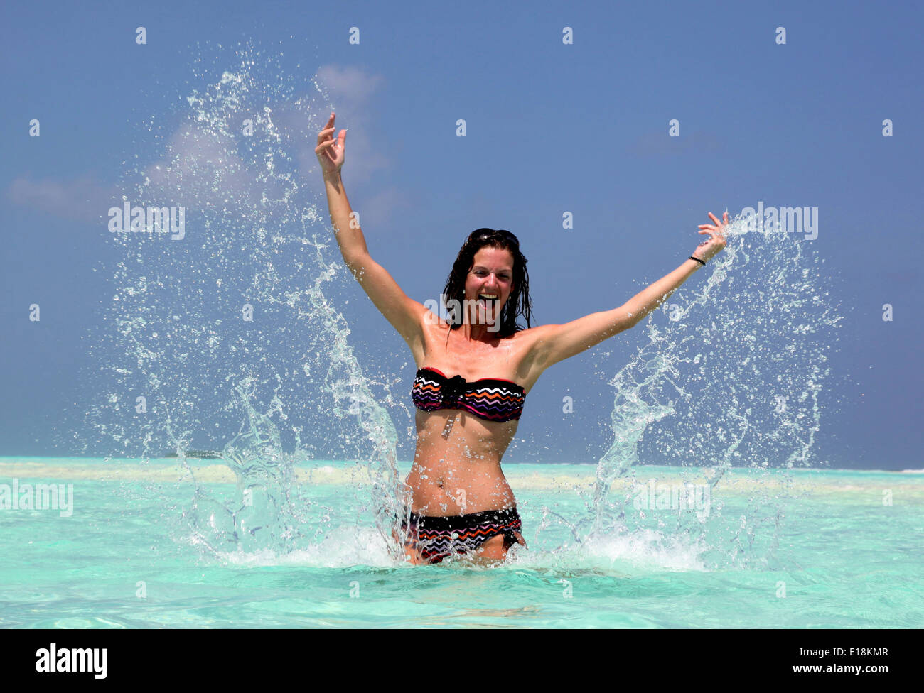 Holidays on the beach stock photo alamy