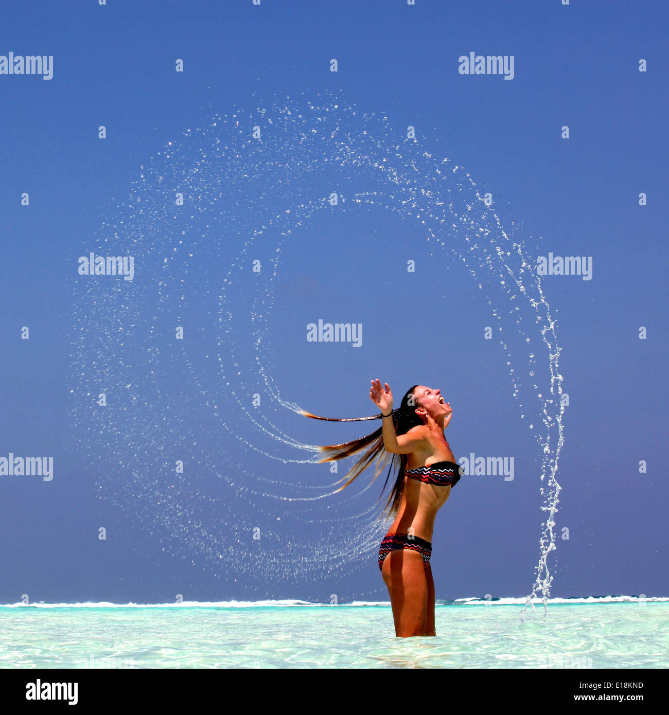 Holidays on the beach stock photo alamy