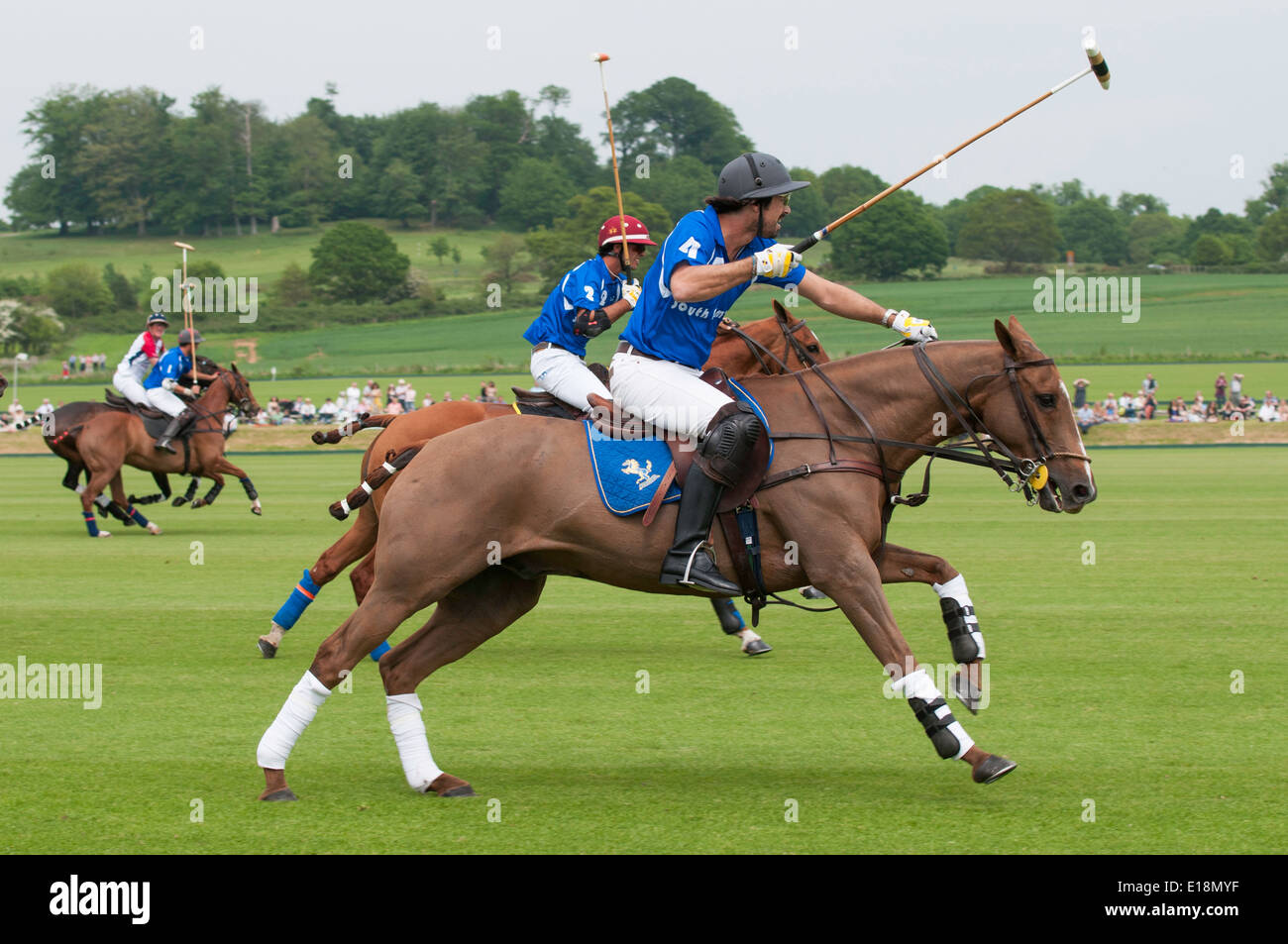 Polo at Cowdray Park , Sussex UK , during an international between ...