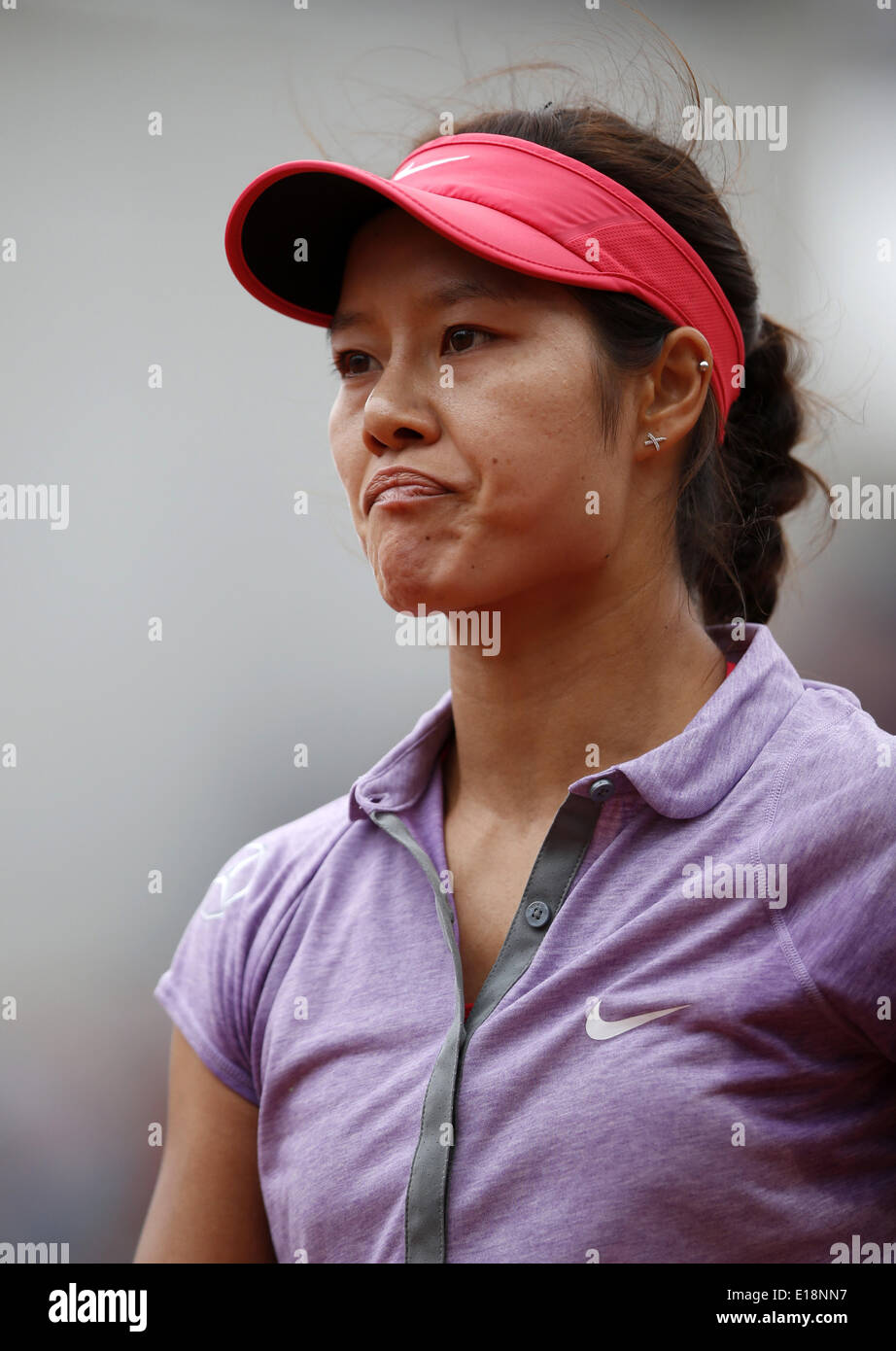 Li Na Roland Garros Paris, France. 27th May, 2014. Li Na of China reacts during the Women's ...