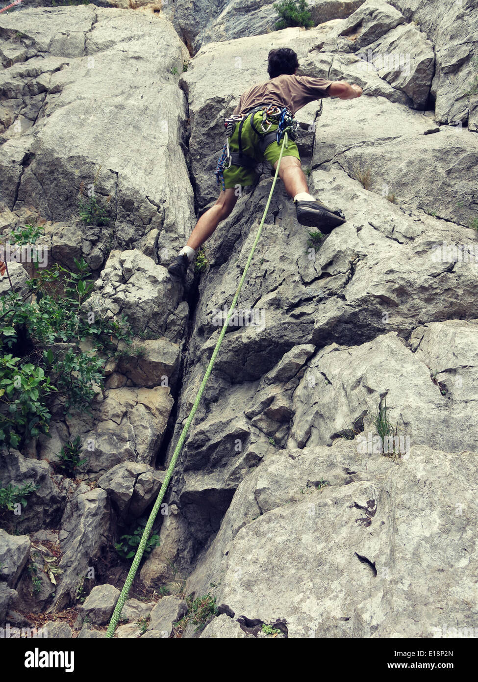 Natural rock climber Stock Photo Alamy