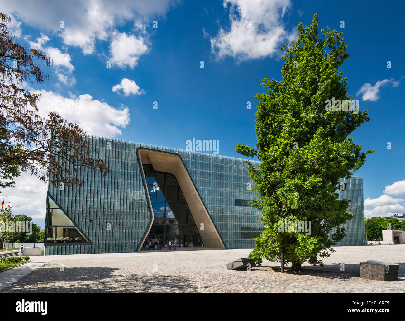 Museum of the History of Polish Jews, opened in 2013, Warsaw, Poland Stock Photo