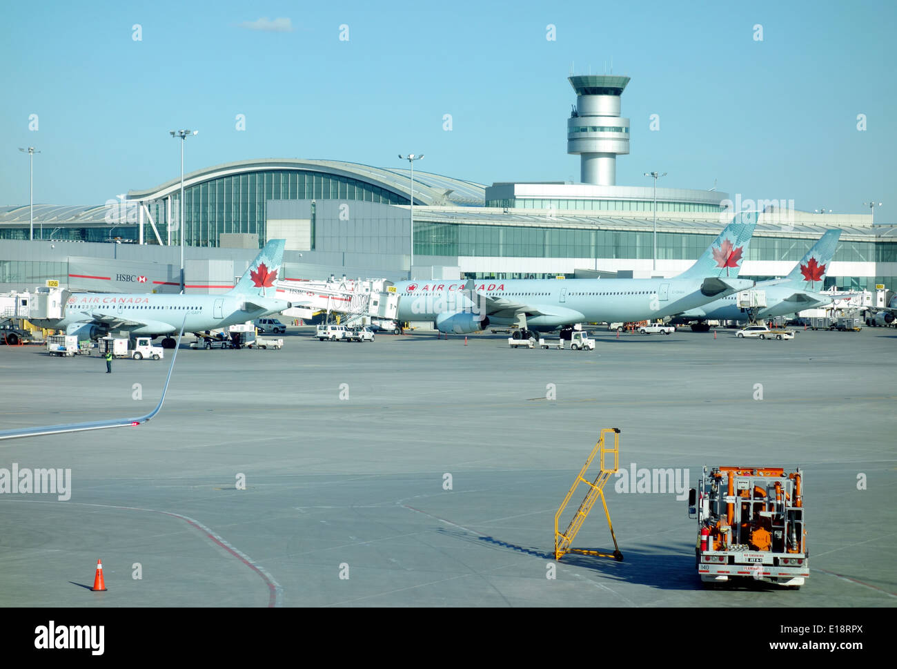 Air Canada planes at the Pearson Toronto Airport Stock Photo