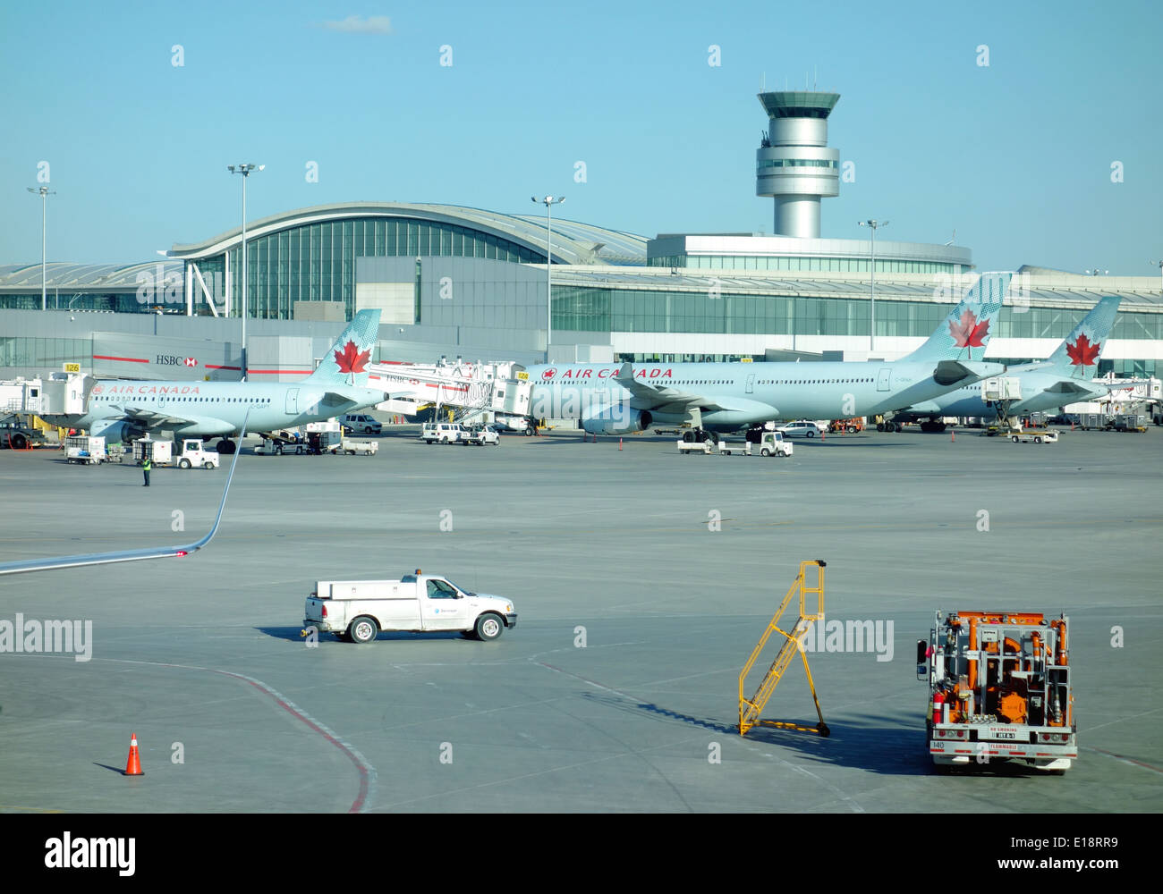 Tarmat at the Pearson Airport in Toronto, Canada Stock Photo