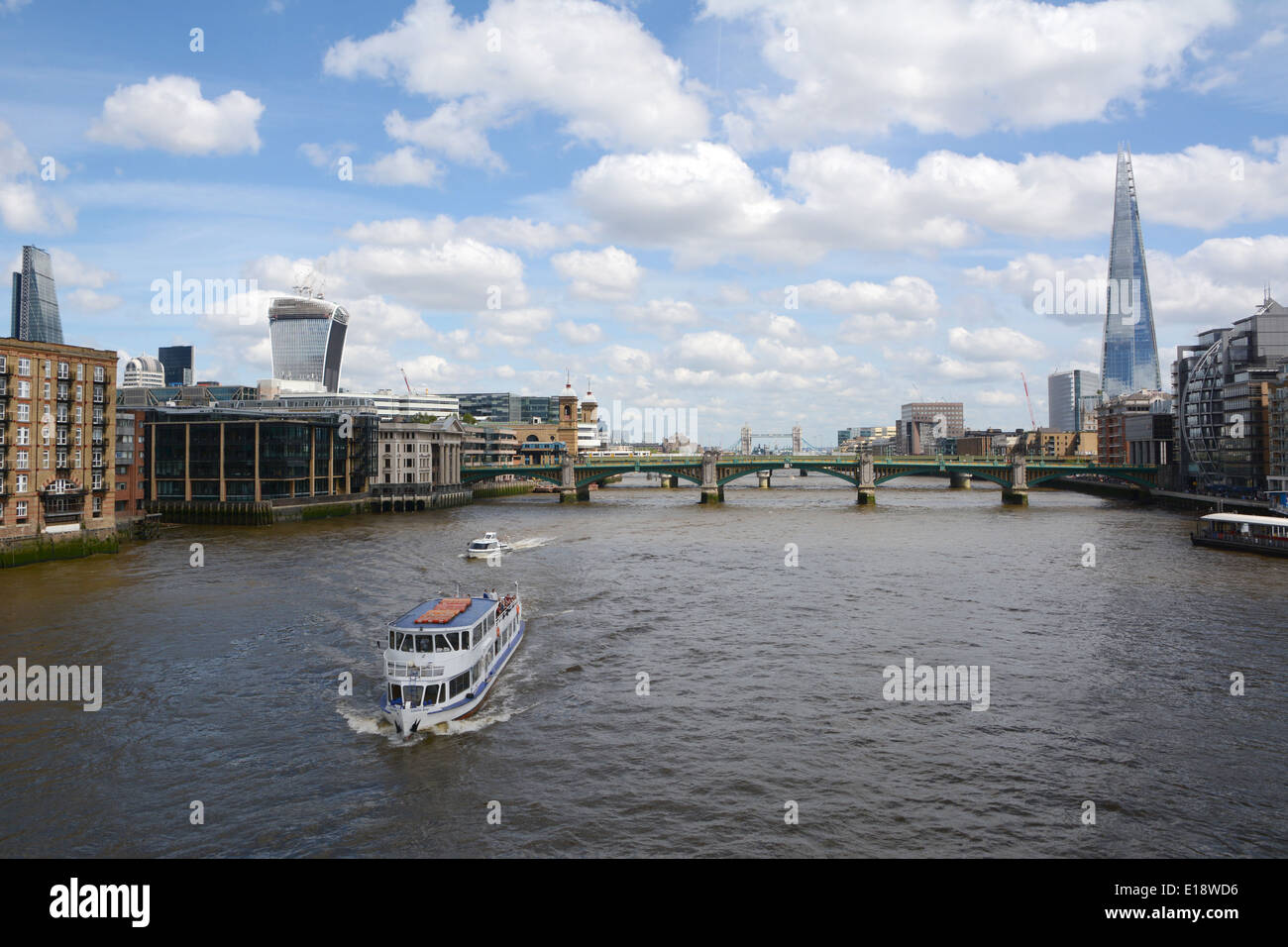 View of the River Thames in London, capital city of the UK Stock Photo