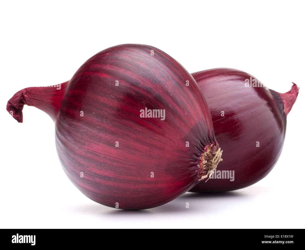 red onion bulb isolated on white background cutout Stock Photo - Alamy