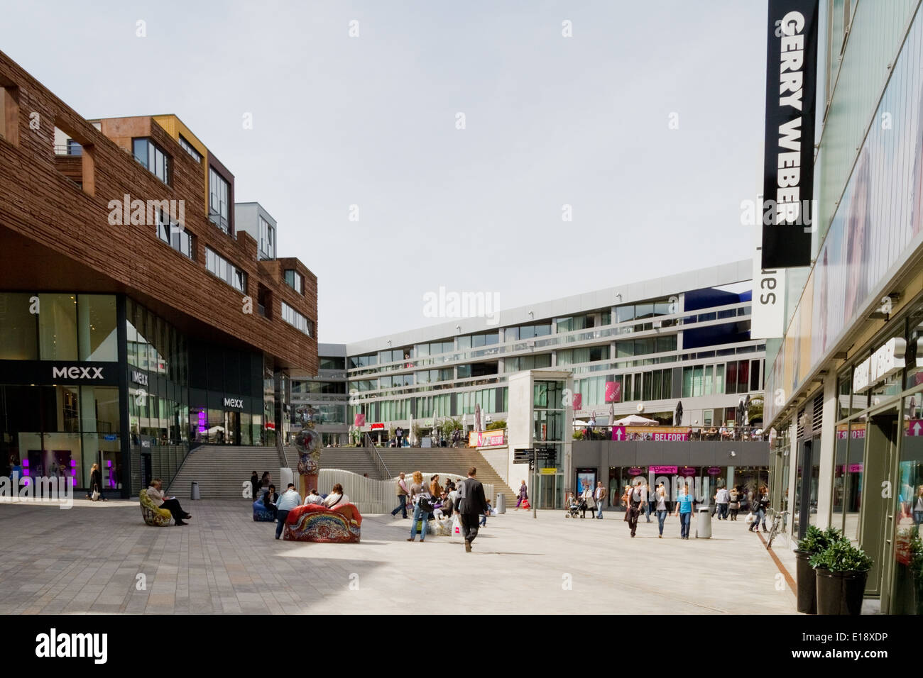 Shopping Square Centre in Almere The Netherlands Stock Photo