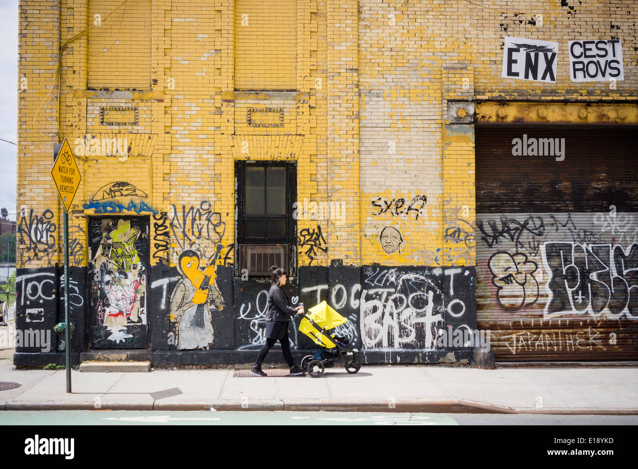 Activities in the hipster neighborhood of Williamsburg, Brooklyn in New