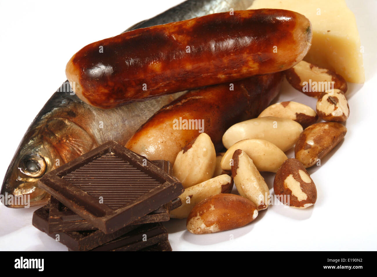 Foods High in Fat Stock Photo Alamy