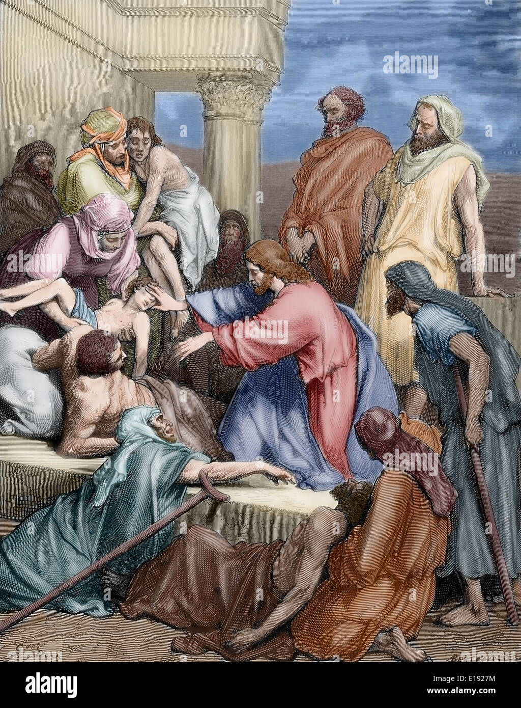 Jesus healing sick hi-res stock photography and images - Alamy