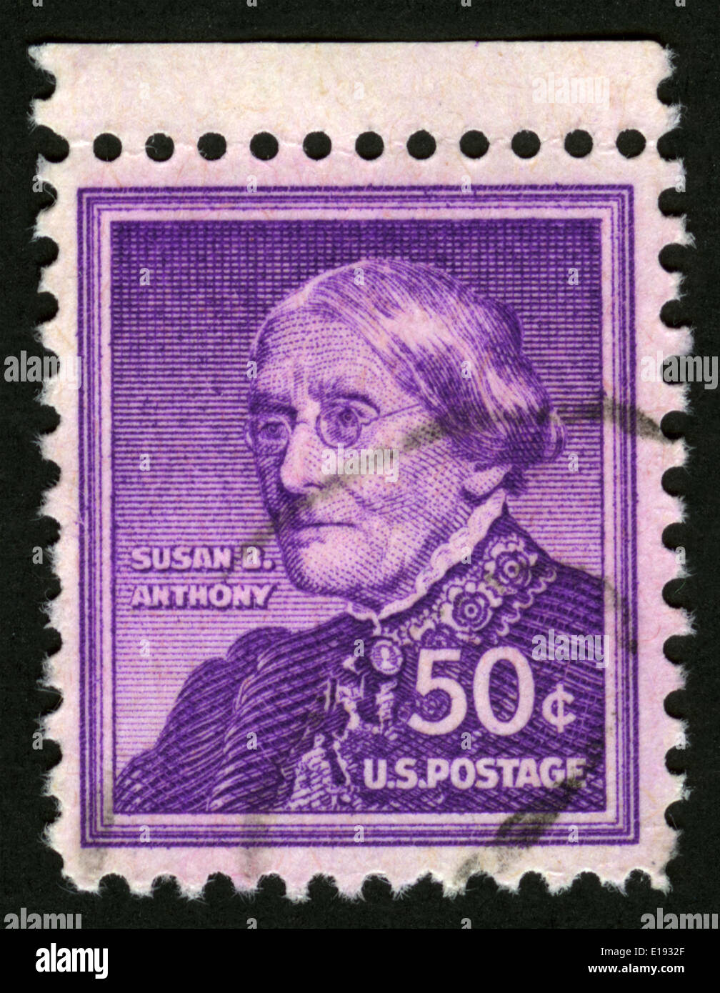 US, postage, stamp, Susan B. Anthony Stock Photo - Alamy