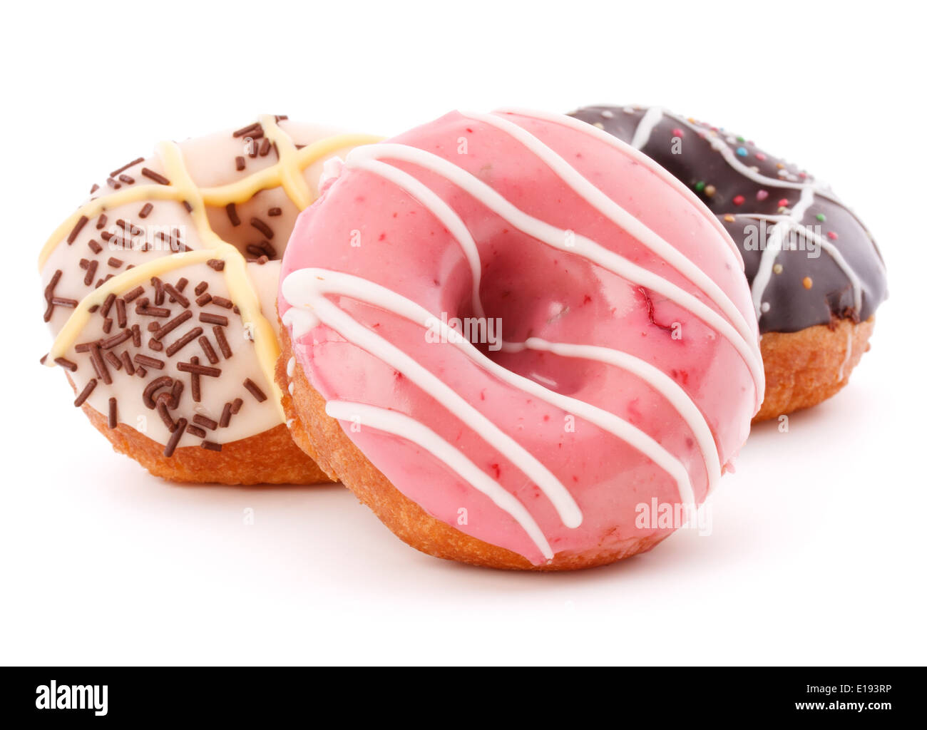 doughnut or donut isolated on white background cutout Stock Photo - Alamy