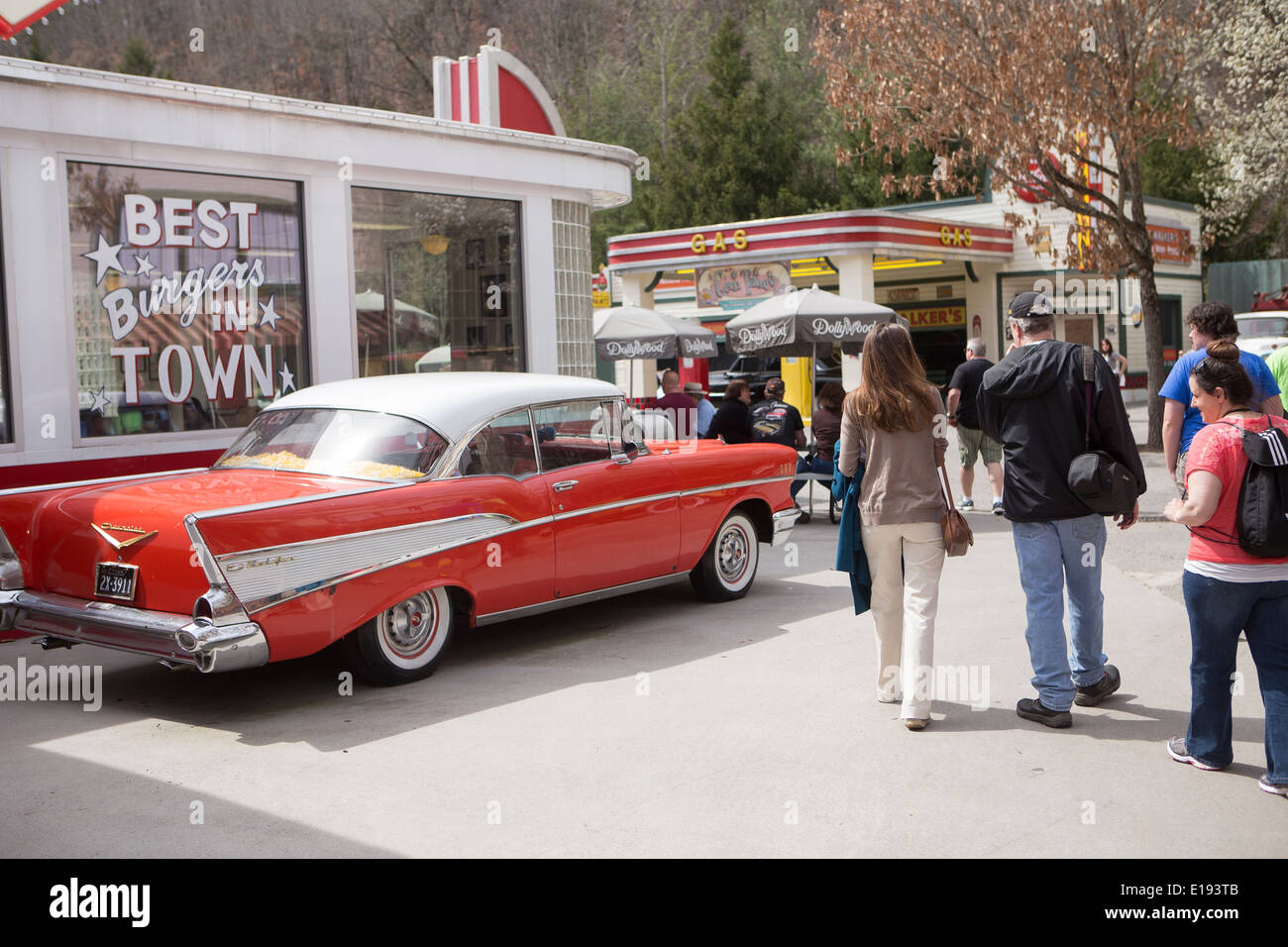 The Jukebox junction area is pictured in Dollywood theme park in Pigeon
