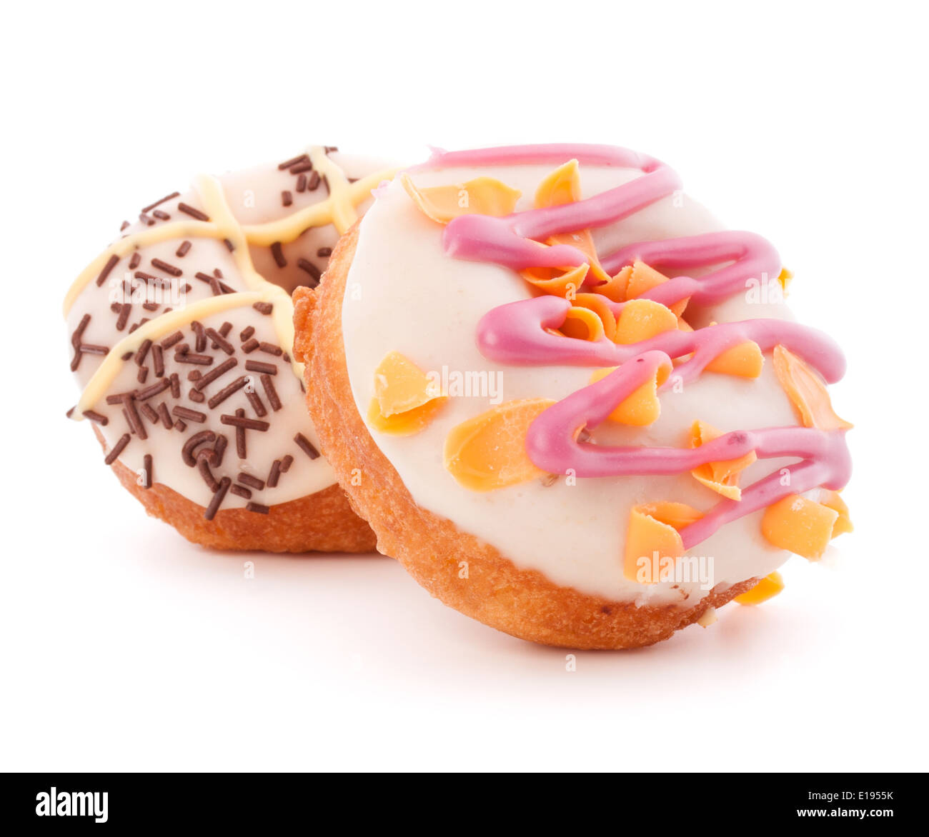 doughnut or donut isolated on white background cutout Stock Photo - Alamy