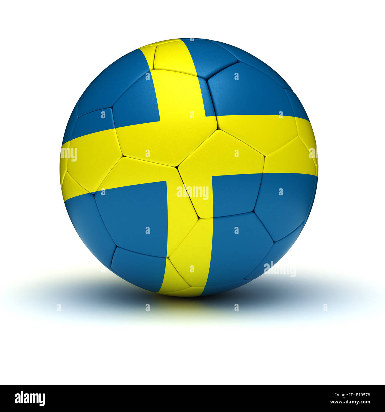 Swedish Football (isolated with clipping path) Stock Photo