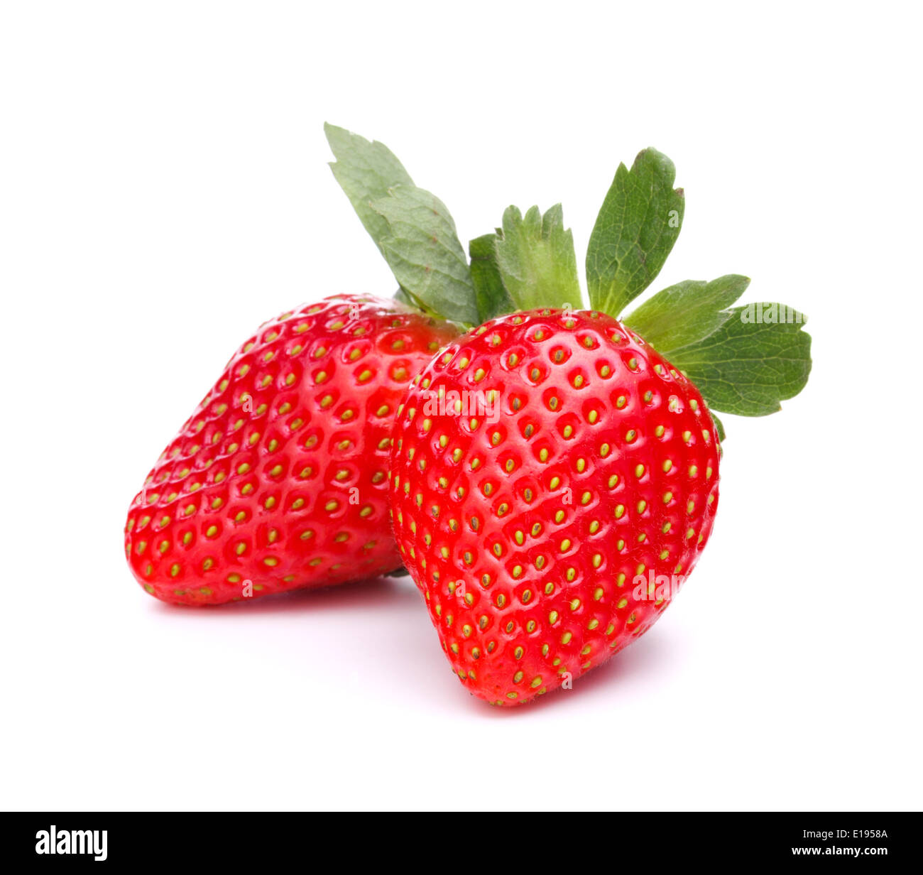 Strawberry isolated on white background cutout Stock Photo - Alamy