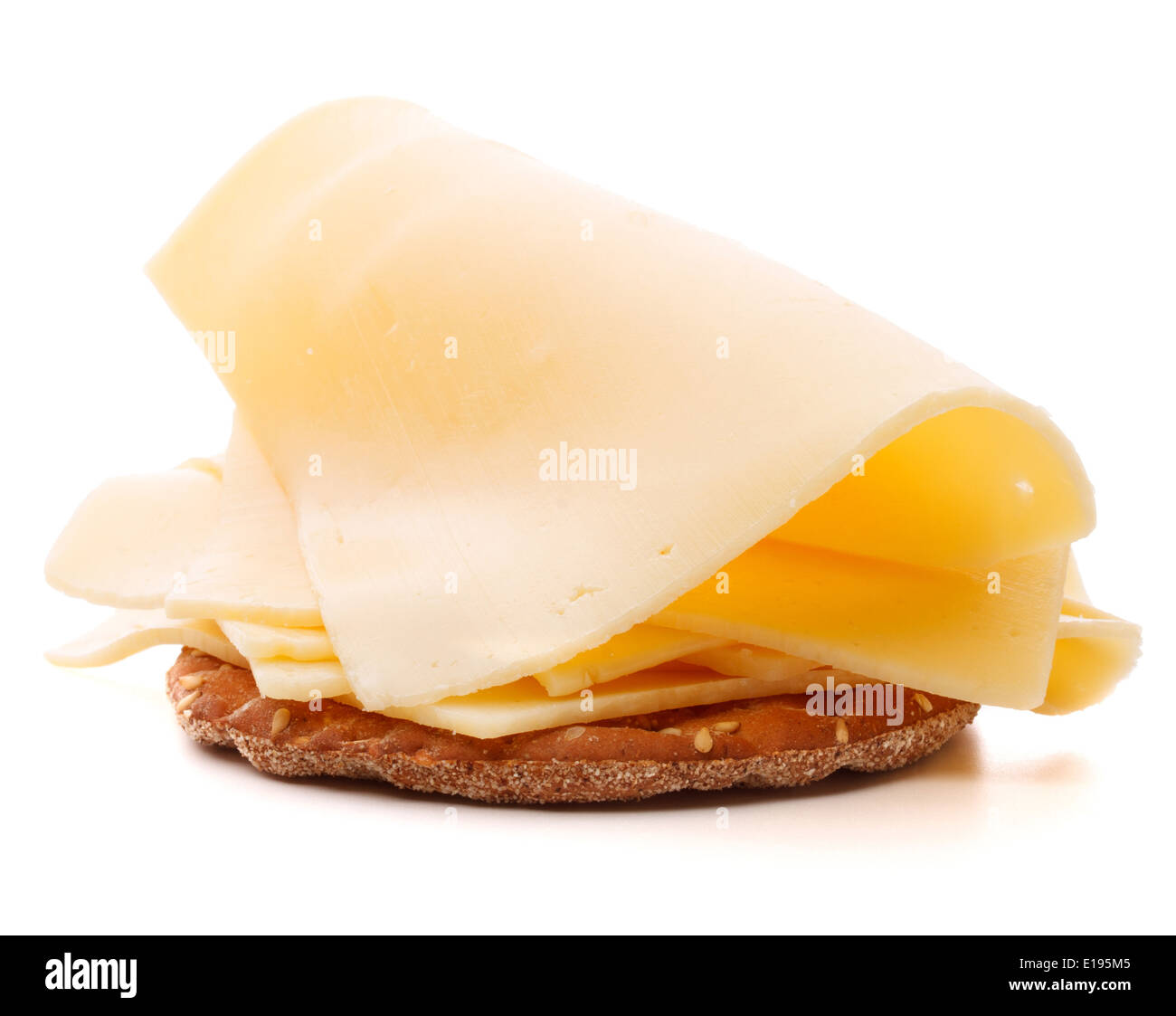 Cheese sandwich isolated on white background cutout Stock Photo - Alamy