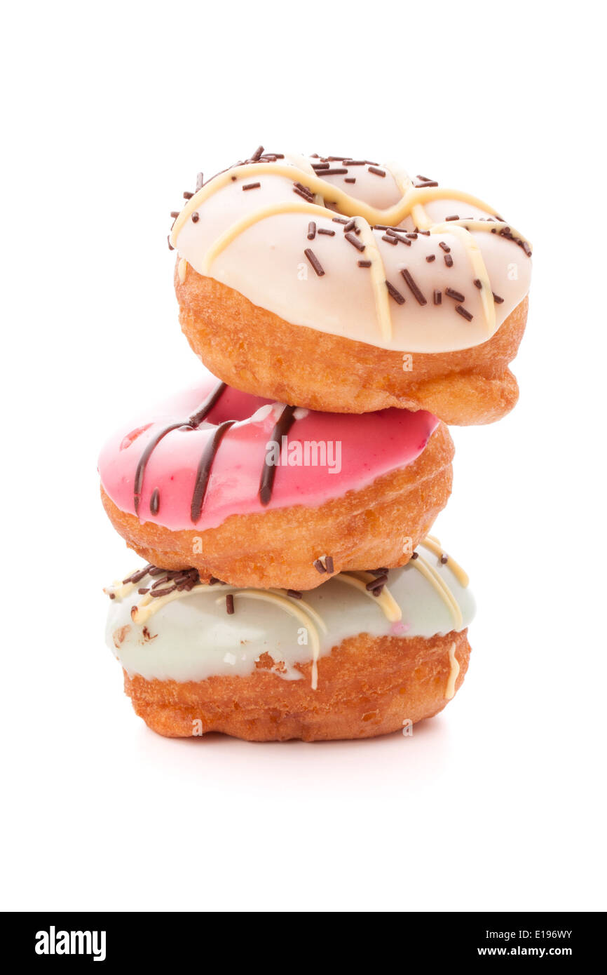 doughnut or donut isolated on white background cutout Stock Photo - Alamy