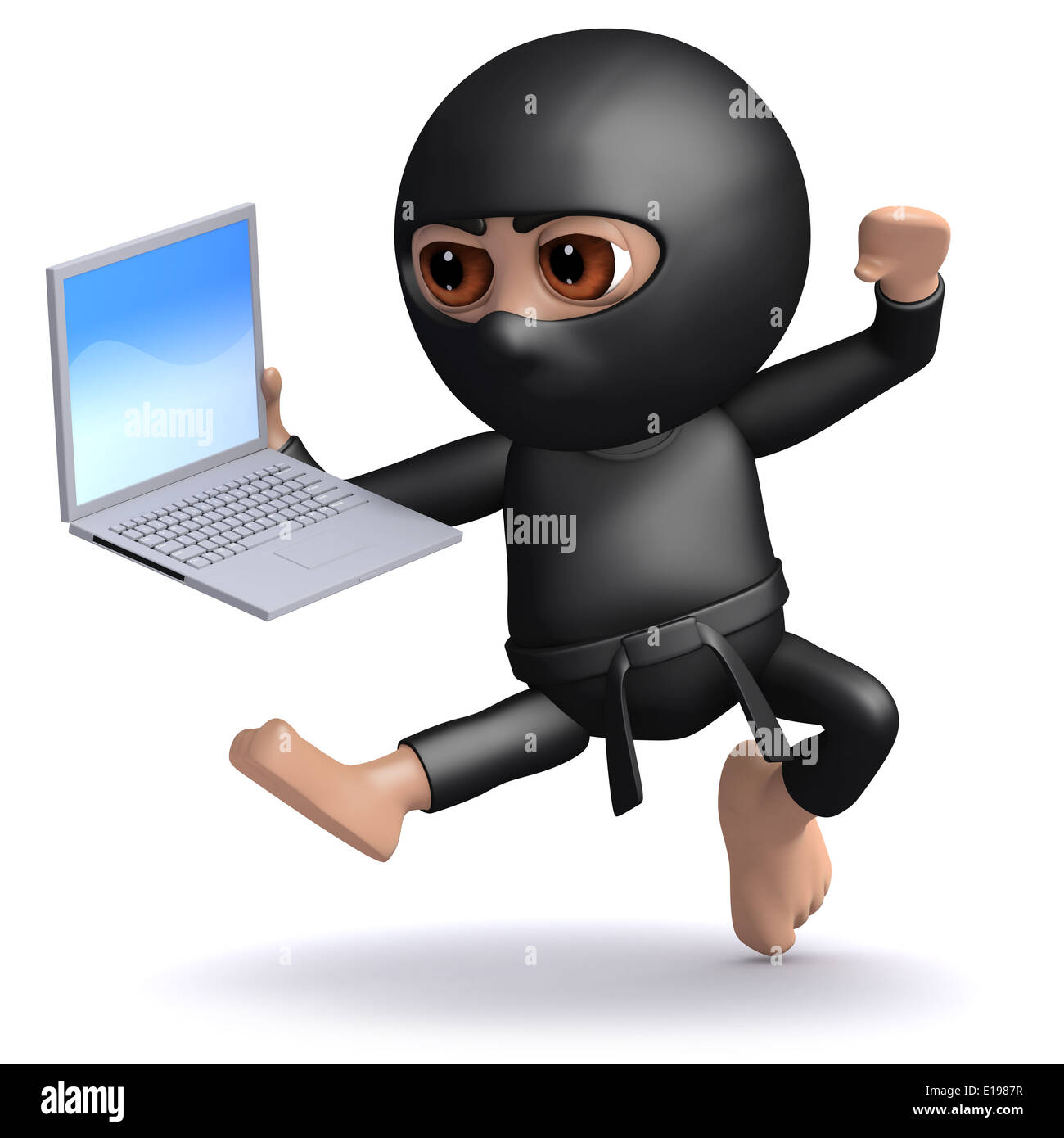A deadly Ninja assassin. ilustração do Stock