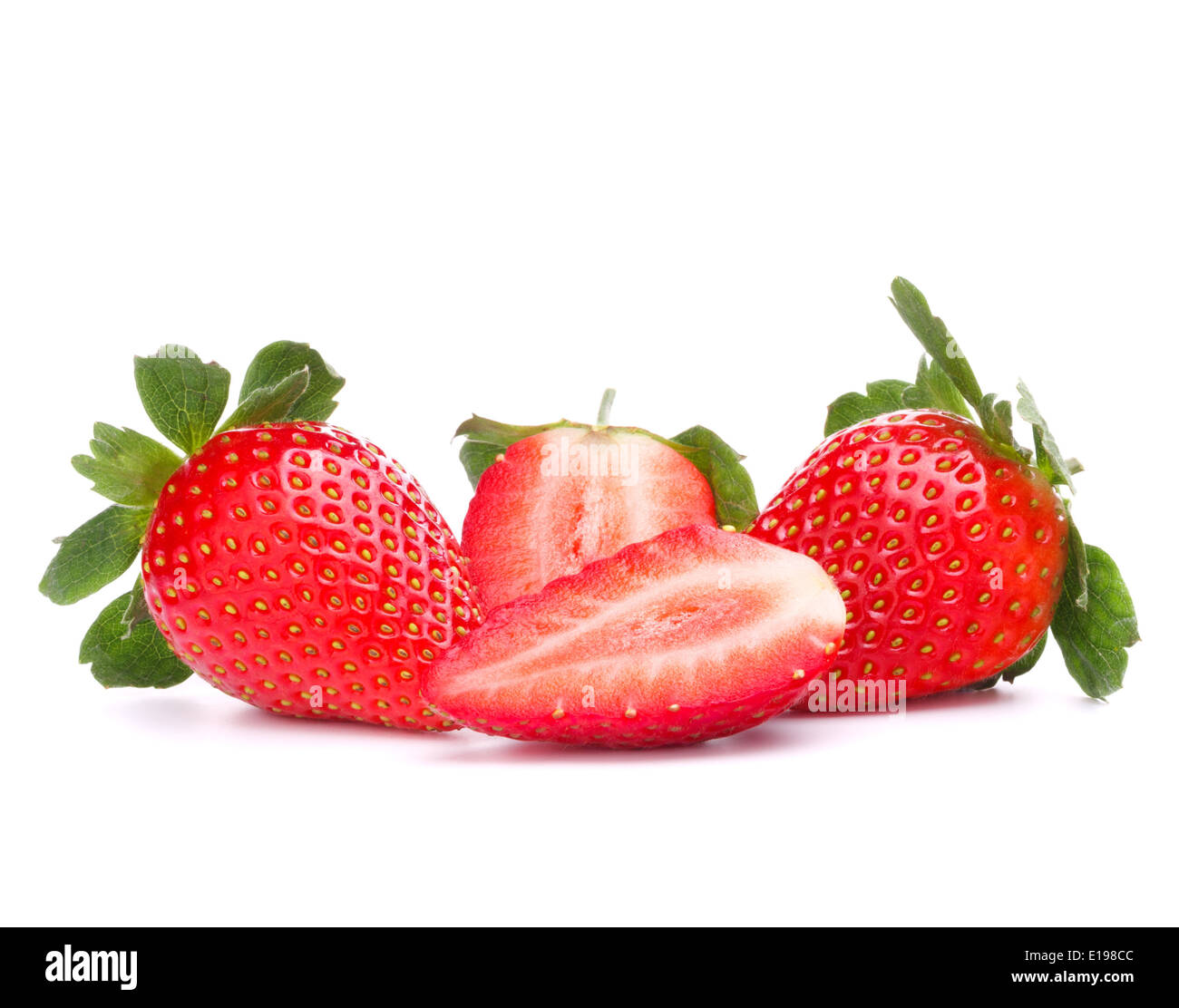 Strawberry isolated on white background cutout Stock Photo - Alamy
