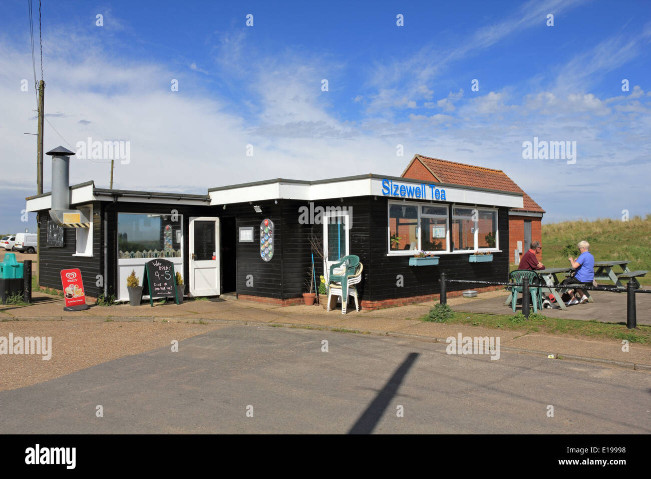 Sizewell Tea cafe, Suffolk, England, UK. Stock Photo