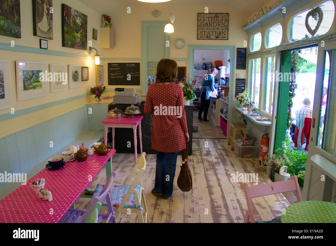 The Garden Station café, a restored Victorian railway station visitor