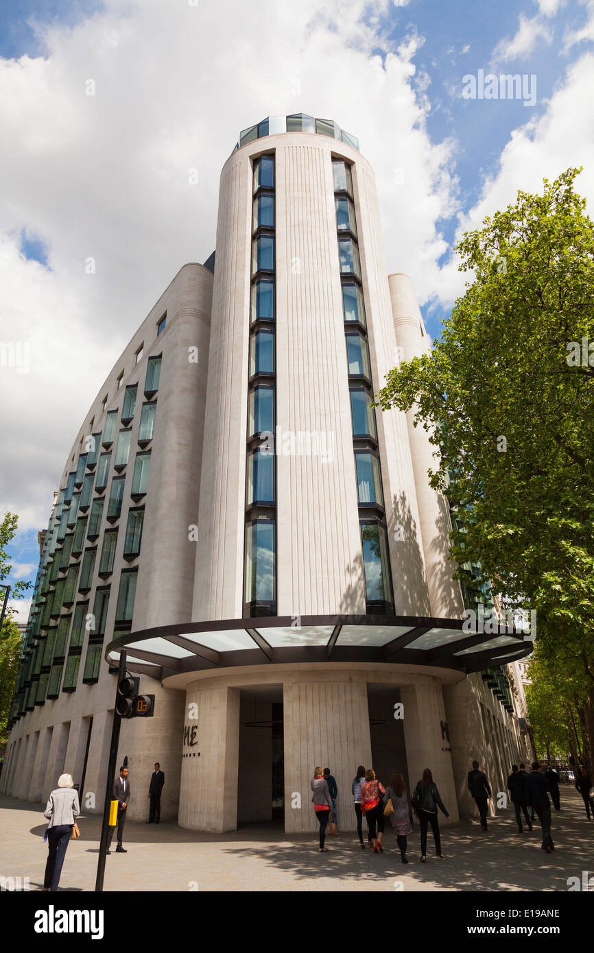 Modern architecture exterior of ME London in the Strand Stock Photo