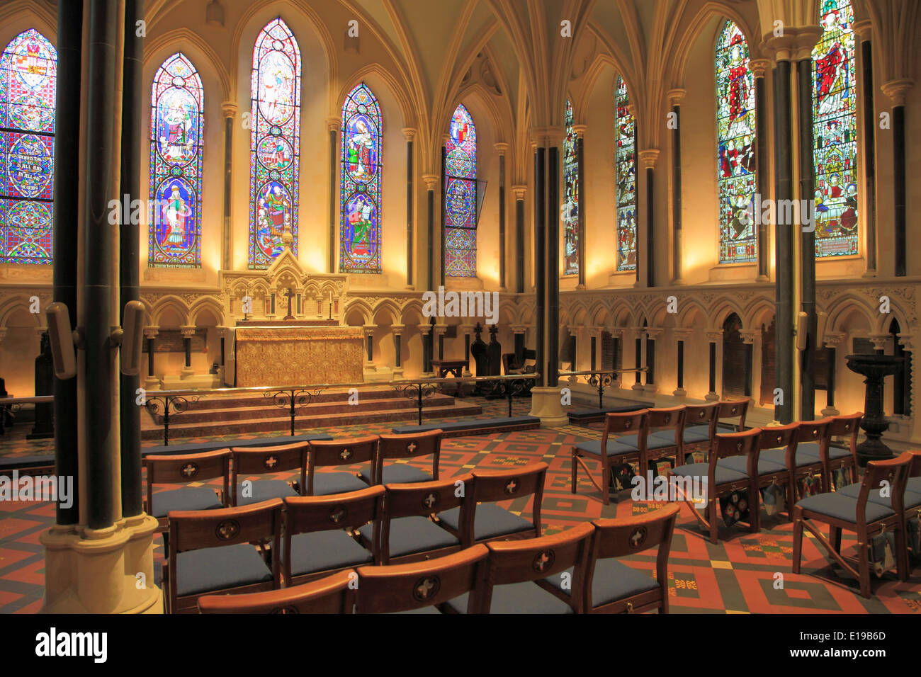 Ireland, Dublin, St Patrick's Cathedral, interior, Stock Photo