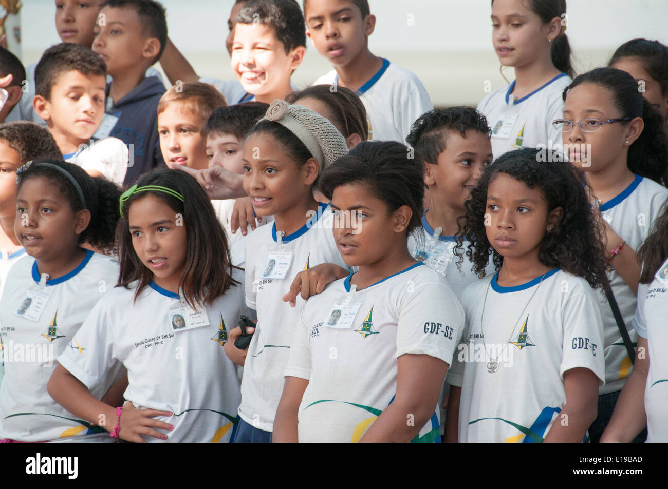 Brazilian School Children Brazilian Schoolchildren Brasilia E19BAD