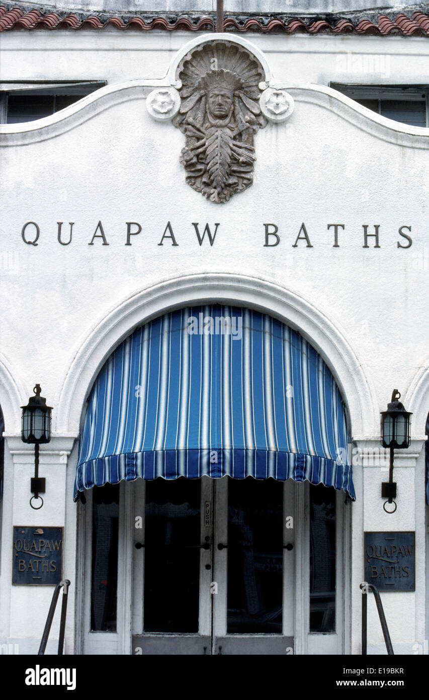 Named for an American Indian tribe, Quapaw Baths was remodeled in 2008