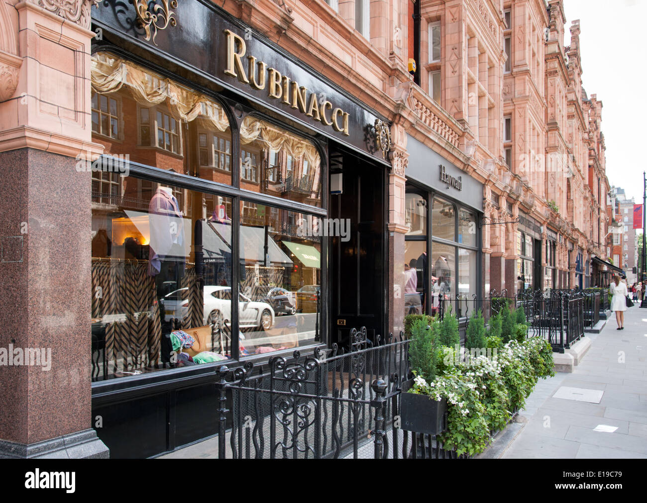 Rubinacci on Mount Street in Mayfair, London, UK Stock Photo