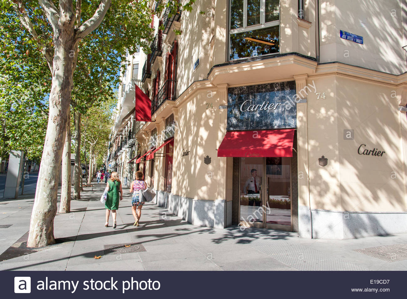 Cartier shop in Calle de Serrano 