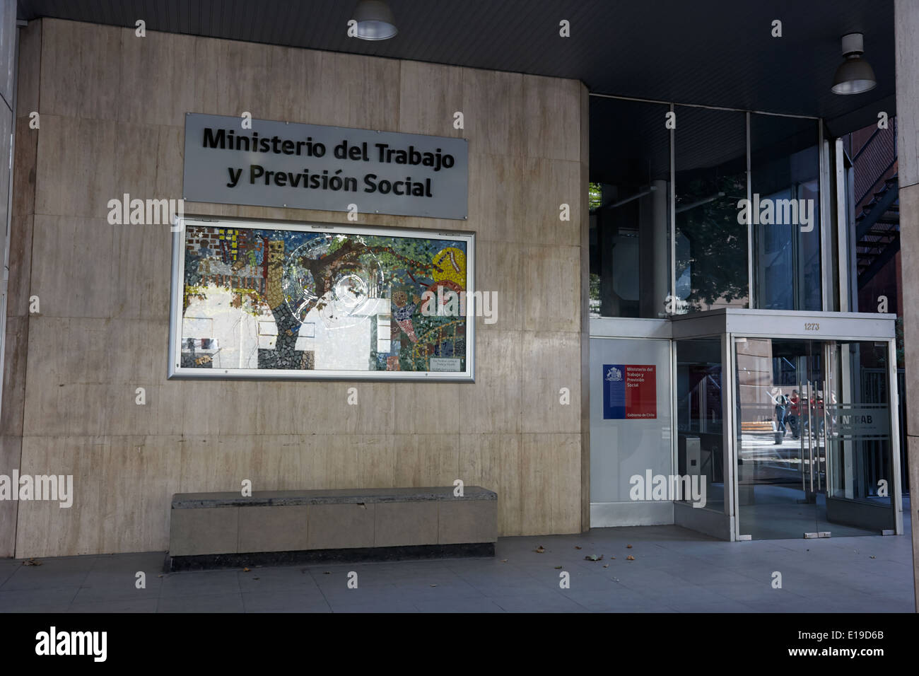 ministerio del trabajo y prevision social ministry of labour and social security Santiago Chile Stock Photo