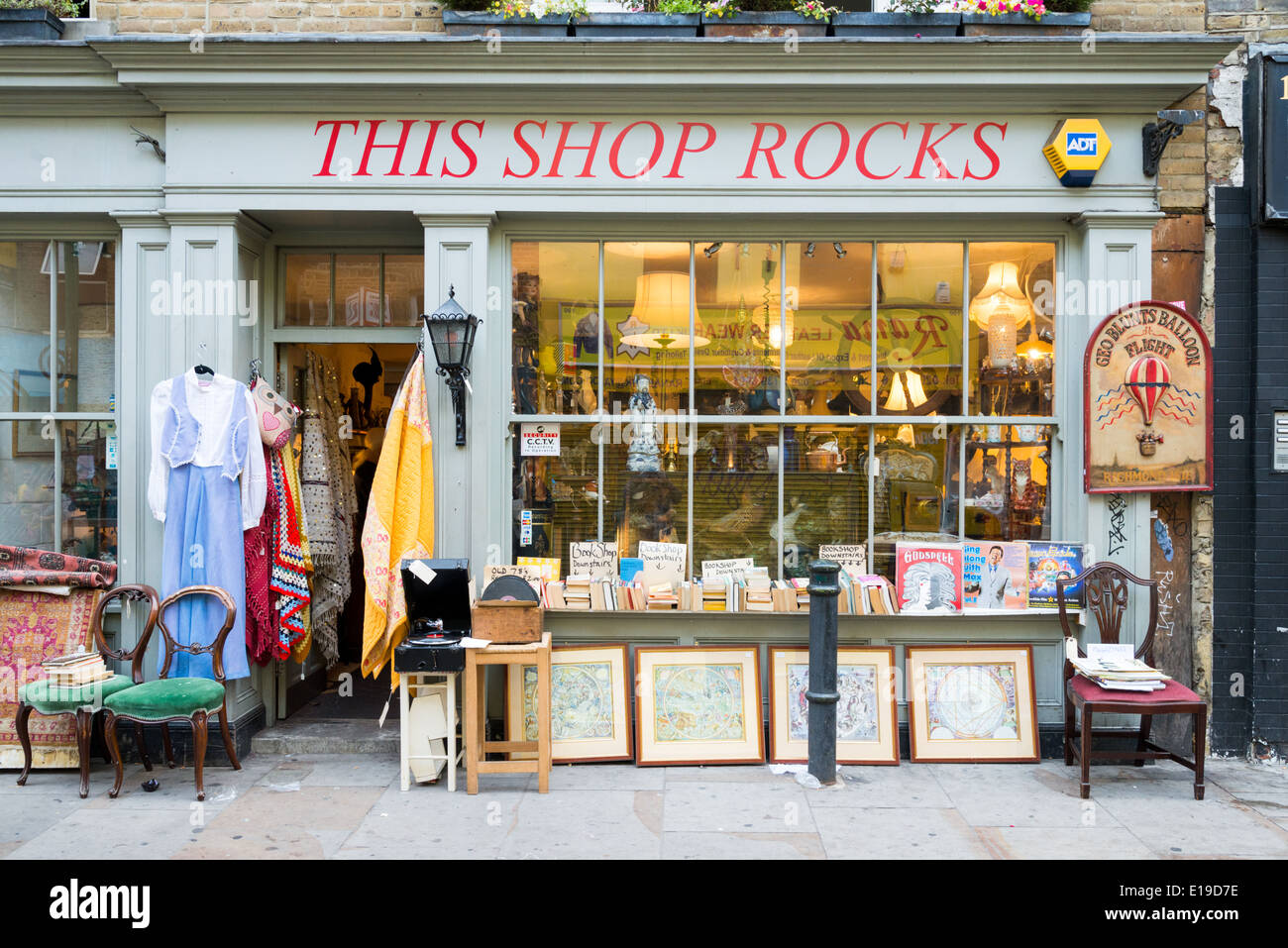 This Shop Rocks shopfront on Brick Lane, Tower Hamlets, London, England, UK Stock Photo