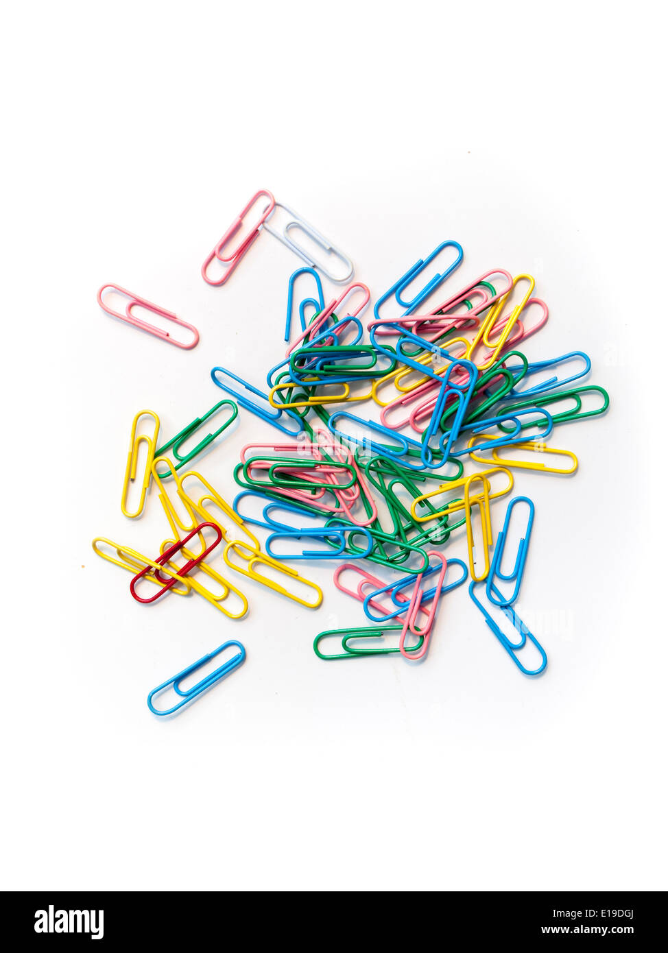 Colorful paper clips Stock Photo Alamy