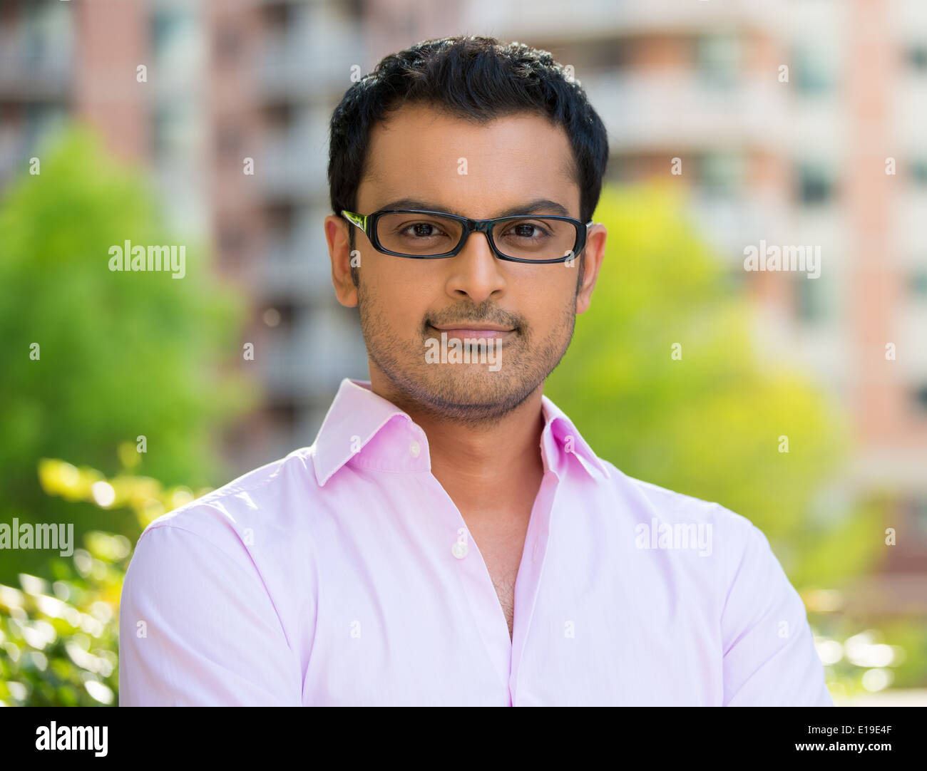 Headshot handsome man Stock Photo