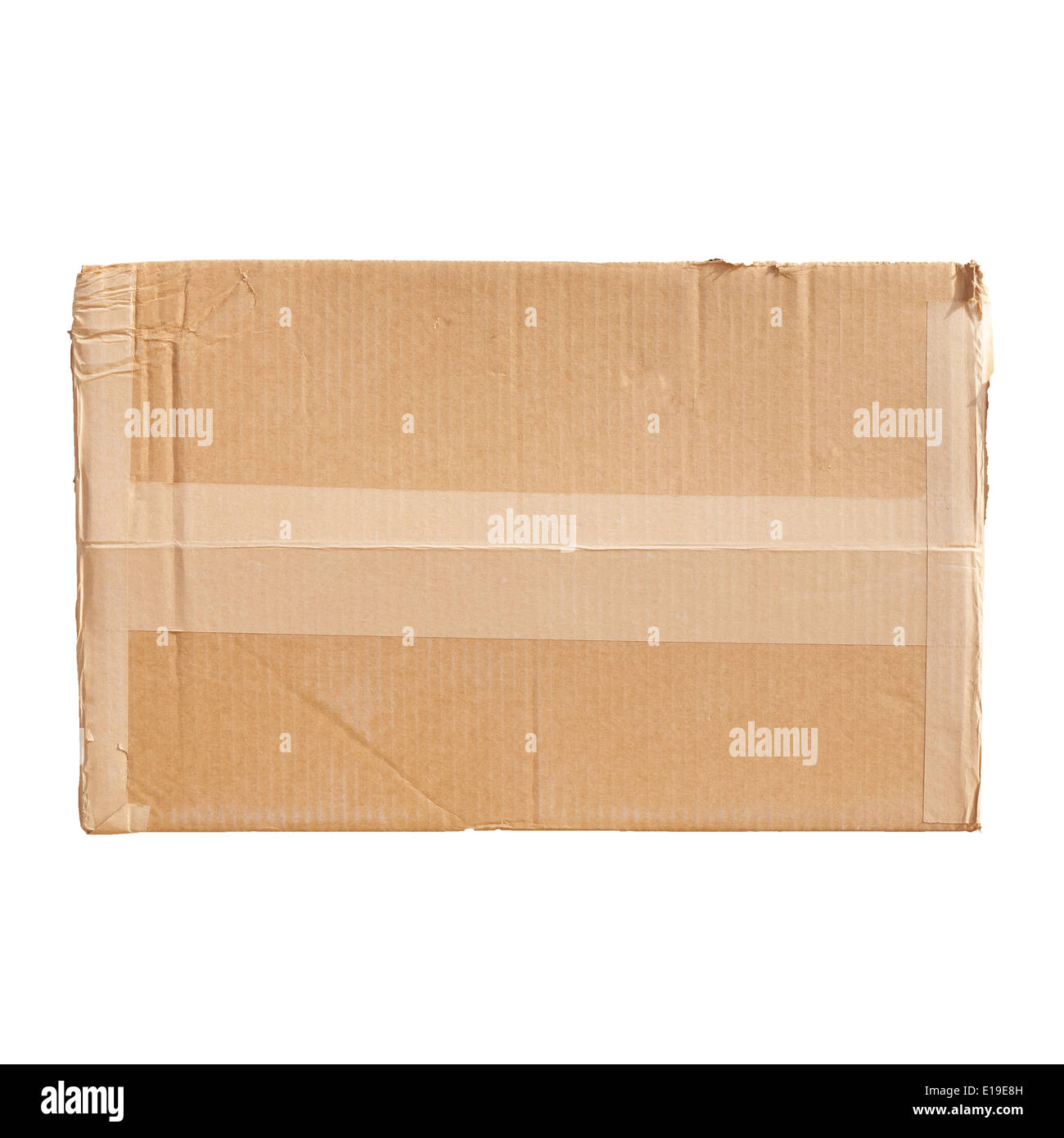 Standard cardboard box isolated on white background Stock Photo Alamy