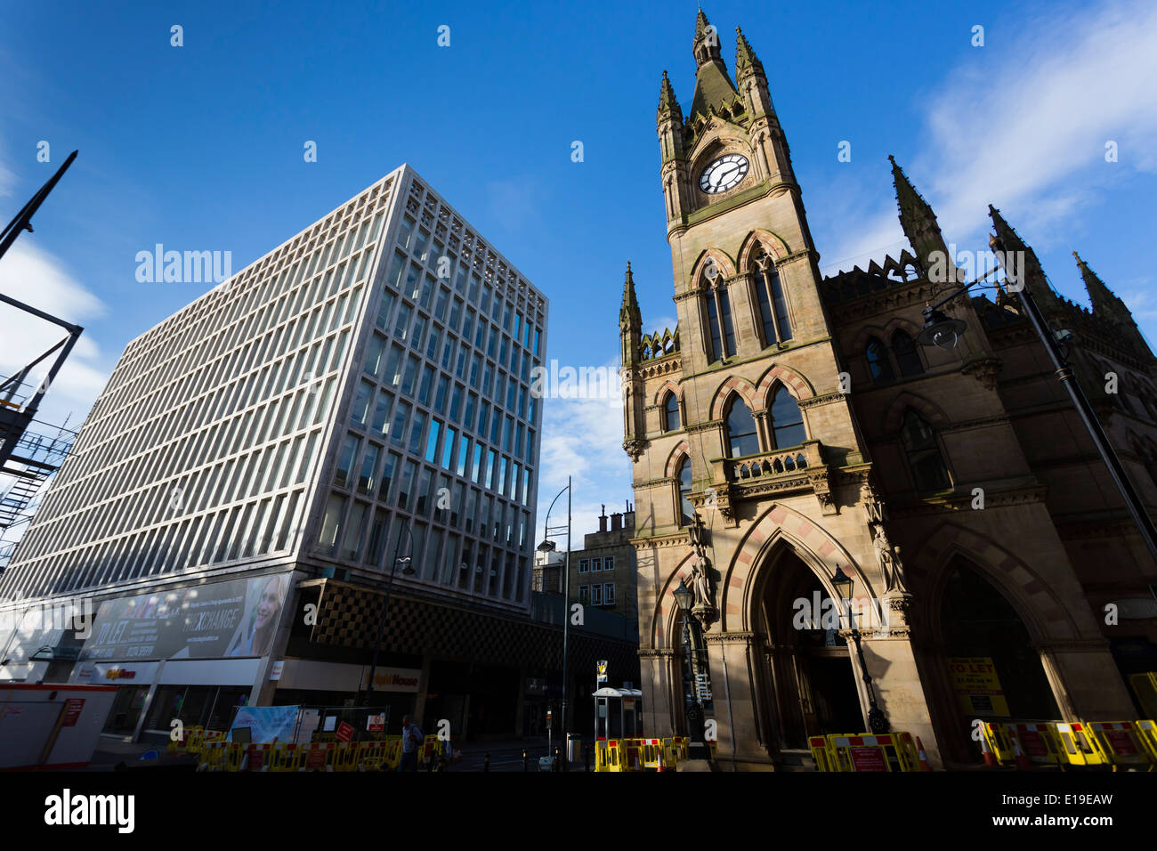 Construction of the Westfield shopping mall, Bradford, 2014 Stock Photo