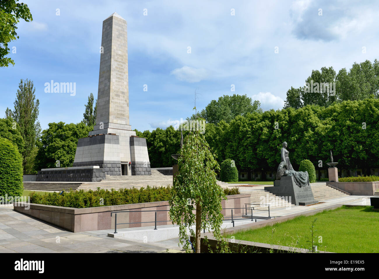 Sowjetisches Ehrenmal, Schoenholzer Heide, Pankow, Berlin, Deutschland / Schönholzer Stock Photo